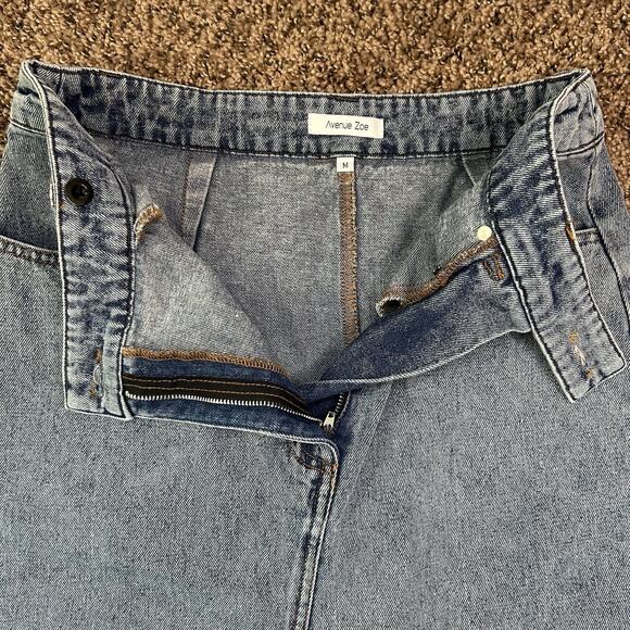 Avenue Zoe Jaymes Denim Maxi Skirt Size Medium - Picture 4 of 13
